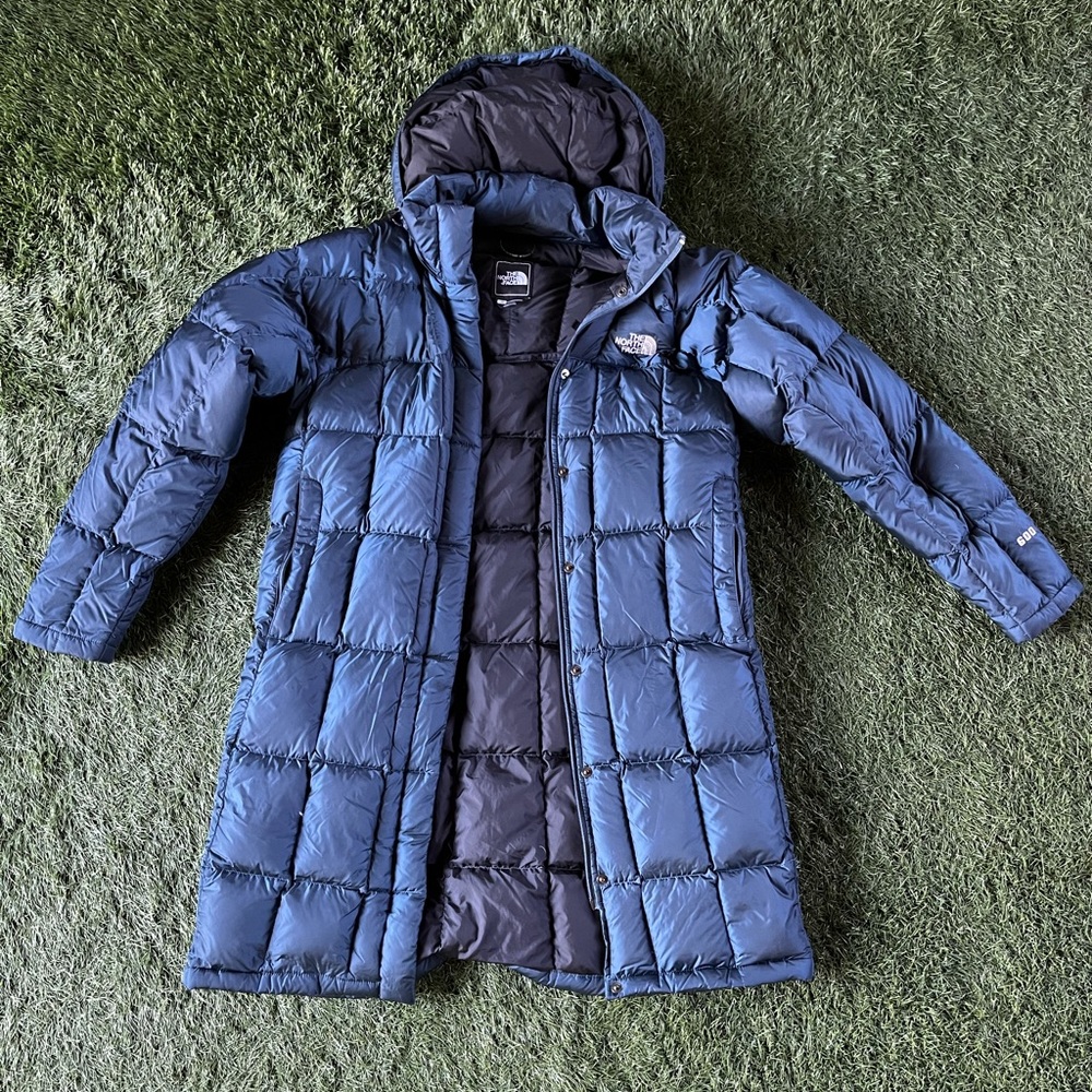 Navy North Face 600 Down Puffy Coat